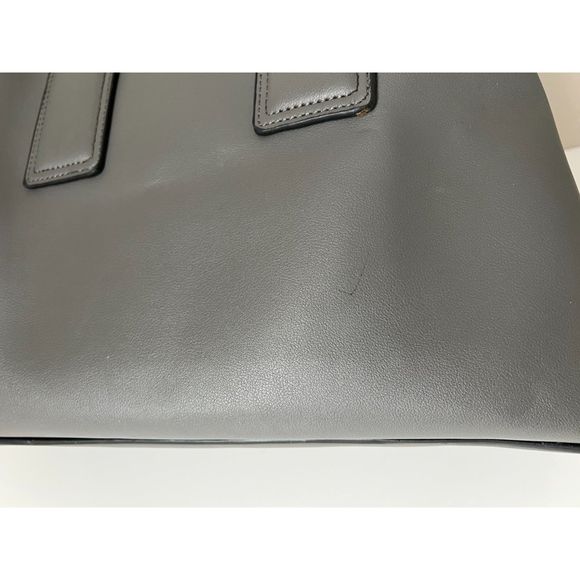 Urban Expressions Georgia Satchel in faux smooth gray leather - Picture 13 of 14